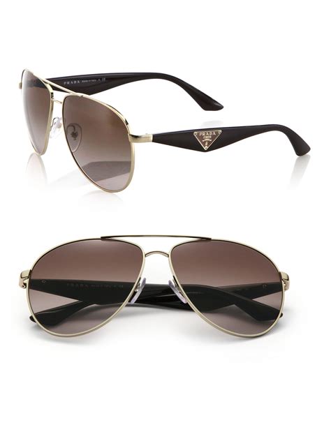 aviator prada glasses|prada 52mm aviator sunglasses.